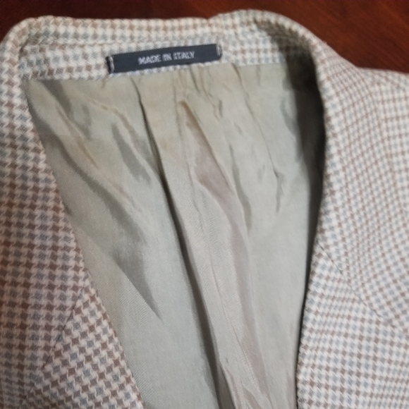 Enrico Coveri Italian Men's Classic Checkered Blazer - Picture 5 of 15